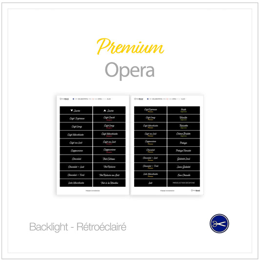 Necta Opera - Étiquettes de sélection découpables