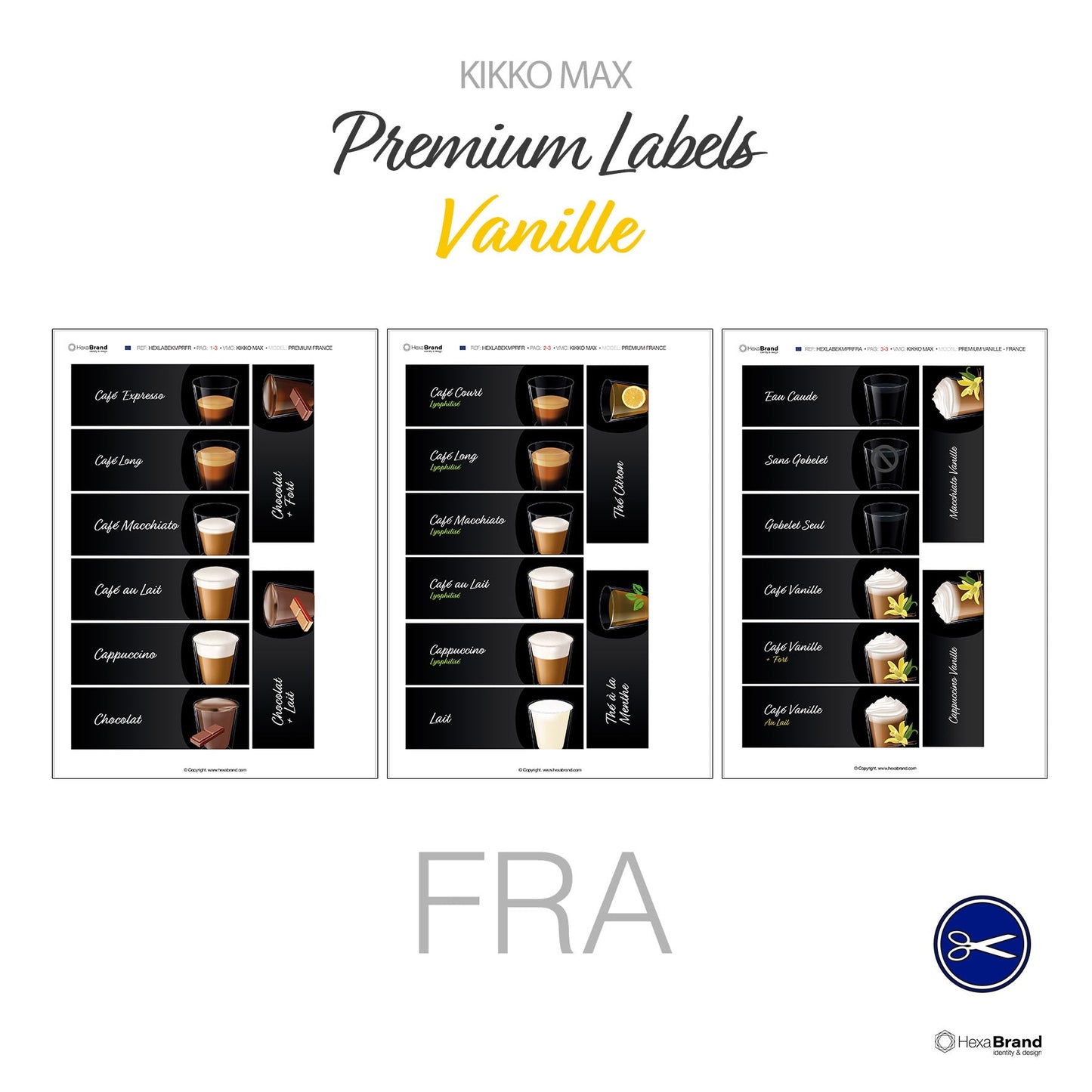 Necta Kikko MAX - Étiquettes de sélection découpables