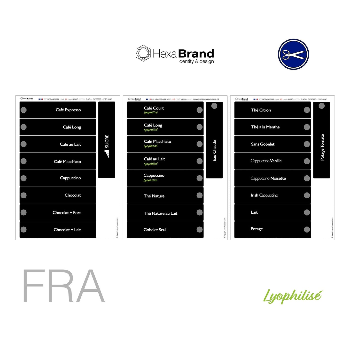 Necta Kikko - Étiquettes de sélection découpables