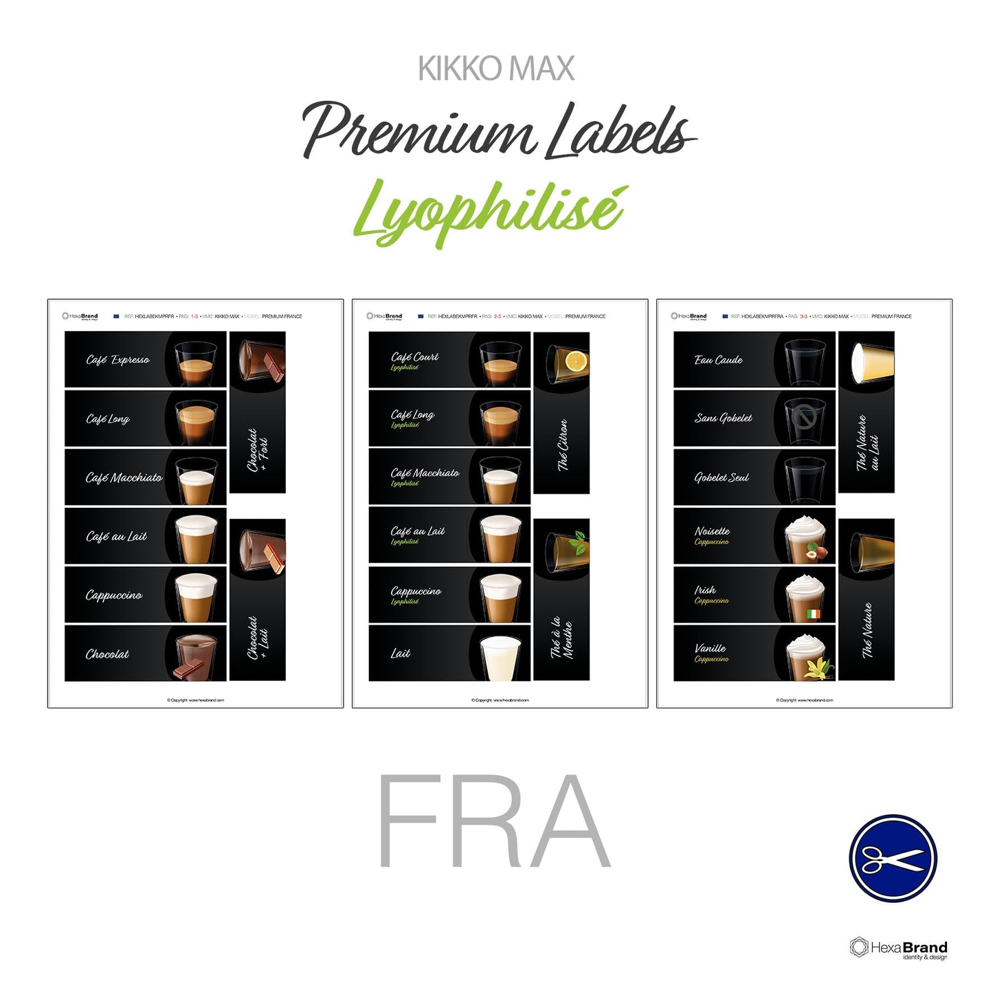 Necta Kikko MAX - Étiquettes de sélection découpables