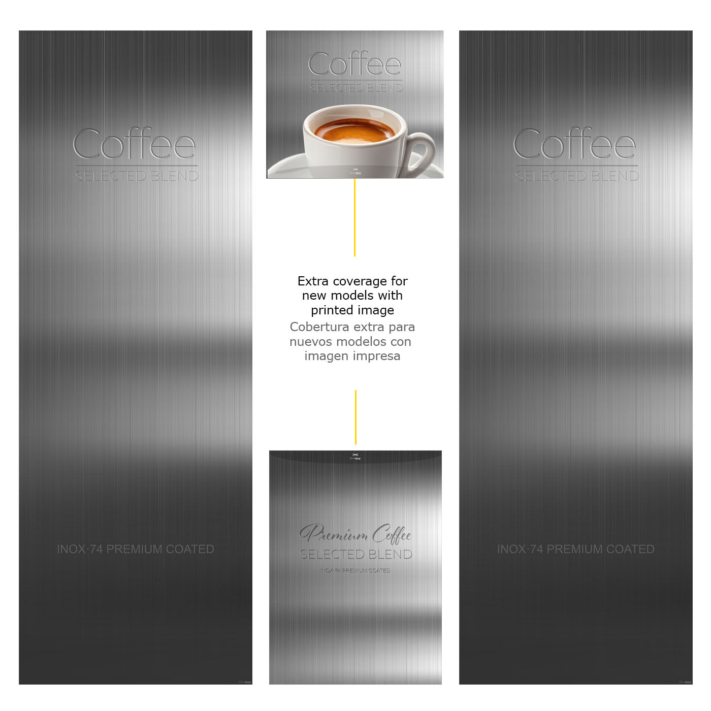 Necta Kikko - Inox Grey