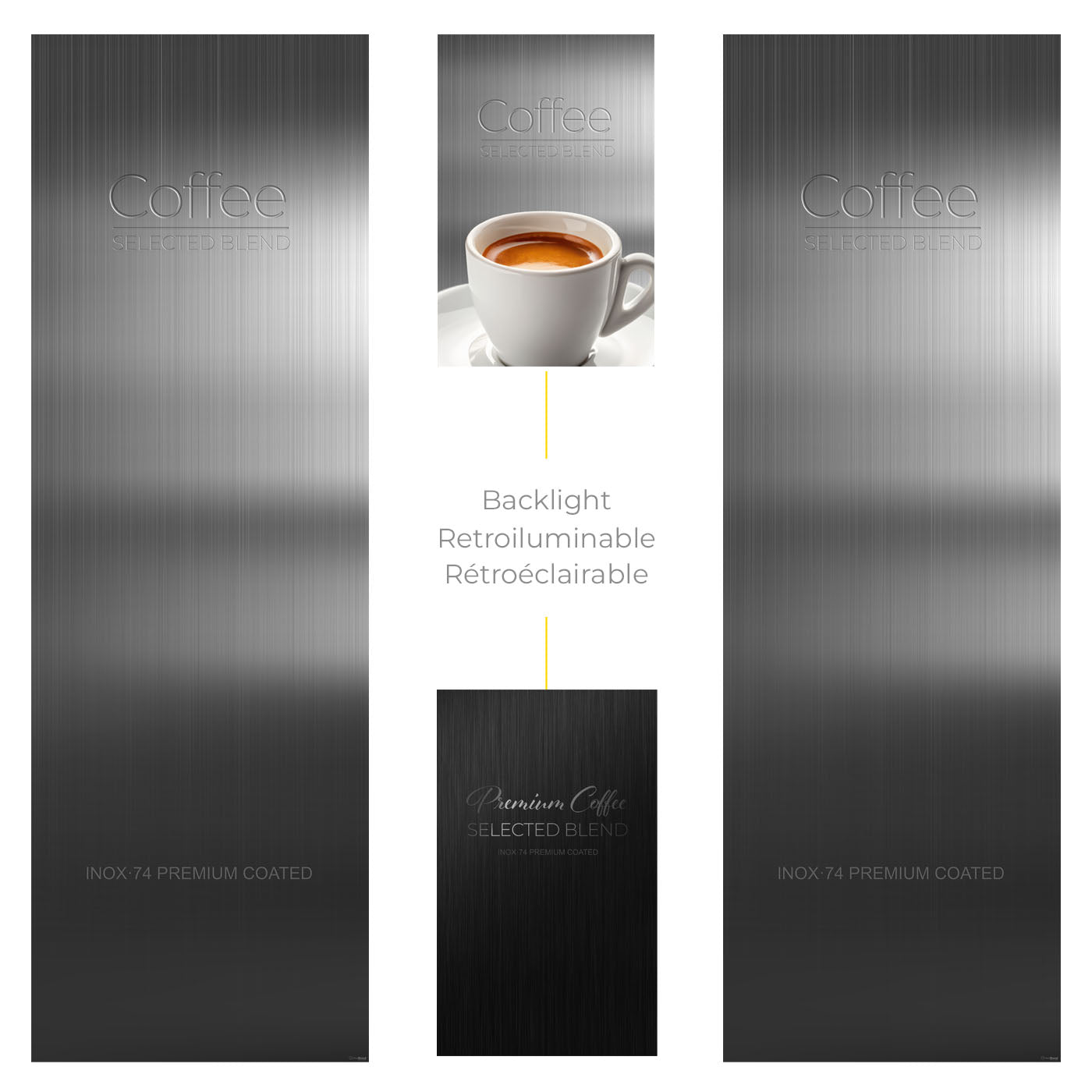 Necta Kikko Max - Inox Grey