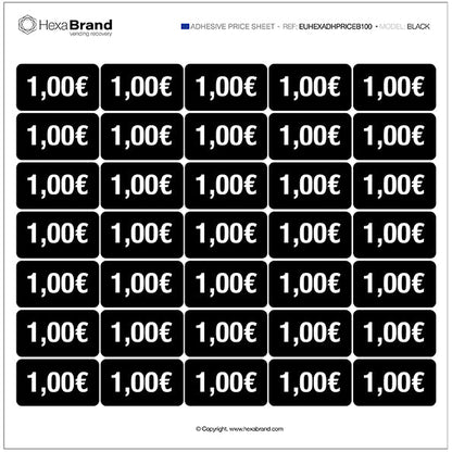 Autocollants de prix - Vending