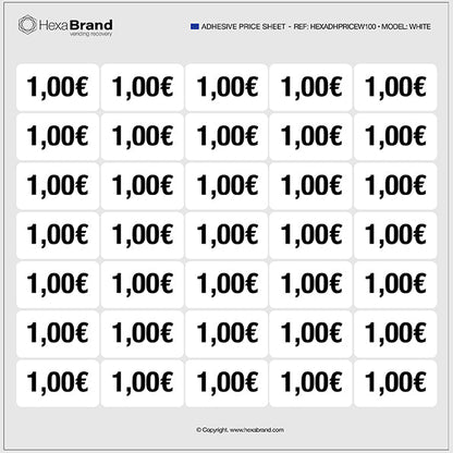 Autocollants de prix - Vending
