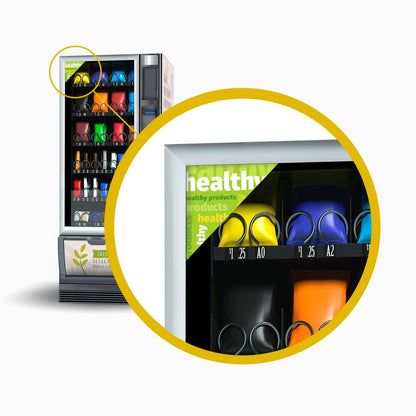 Triangle adhésif pour des produits sains (Pack 10 unités)